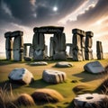 Stonehenge in england, AI-generatet