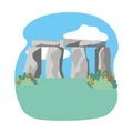 Stonehenge england landmark design vector illustration Royalty Free Stock Photo