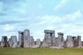 Stonehenge historic site on green grass