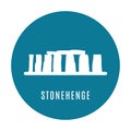 Stonehenge icon isolated on white background. Vector illustration