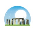 Stonehenge icon isolated on white background. Vector illustration