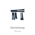 Stonehenge icon vector. Trendy flat stonehenge icon from stone age collection isolated on white background. Vector illustration Royalty Free Stock Photo