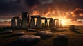 Stonehenge Memorial: A Mystic Tracing Of Atmospheric Scenes In England