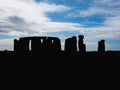 Stonehenge monument silhouette
