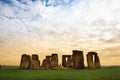 Stonehenge, one of the wonders of the world and the best-known prehistoric monument in Europe, located in Wiltshire, England Royalty Free Stock Photo