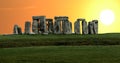 Stonehenge panorama Royalty Free Stock Photo
