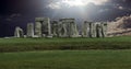 Stonehenge panorama Royalty Free Stock Photo