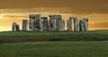 Stonehenge panorama Royalty Free Stock Photo