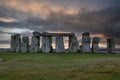Stonehenge perhistoric monument at Dawn Royalty Free Stock Photo