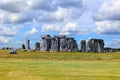 Stonehenge is a prehistoric monument on Salisbury Plain in Wiltshire.