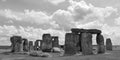 Stonehenge is a prehistoric monument on Salisbury Plain in Wiltshire.