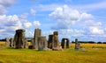 Stonehenge is a prehistoric monument on Salisbury Plain in Wiltshire.