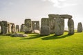 Stonehenge is a prehistoric monument on Salisbury Plain in Wiltshire, England, two miles west of Amesbury.