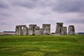 Stonehenge prehistoric monument on Salisbury Plain in Wiltshire, England, United Kingdom, September 13, 2021. A ring circle of hen Royalty Free Stock Photo