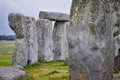 Stonehenge prehistoric monument on Salisbury Plain in Wiltshire, England, United Kingdom, September 13, 2021. A ring circle of hen Royalty Free Stock Photo