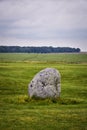 Stonehenge prehistoric monument on Salisbury Plain in Wiltshire, England, United Kingdom, September 13, 2021. A ring circle of hen Royalty Free Stock Photo