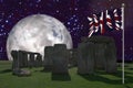 Stonehenge with the Union Jack 2