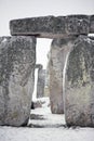 Stonehenge in the snow