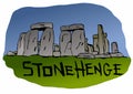 Stonehenge standing stones in England Royalty Free Stock Photo