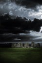 Stonehenge storm Royalty Free Stock Photo