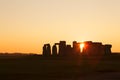 Stonehenge at sunset Royalty Free Stock Photo