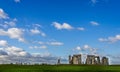 Stonehenge under big sky at Stonehenge, Wiltshire, UK