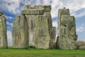 Stonehenge under a blue sky, England