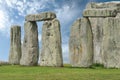 Stonehenge under a blue sky, England