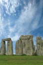 Stonehenge under a blue sky, England Royalty Free Stock Photo