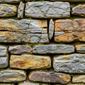 Between stones add to the rustic appearance showcasing an ancient Royalty Free Stock Photo