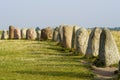 Stones in Ales Stenar Sweden Royalty Free Stock Photo
