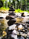 The stones are arranged in such a way as to resemble a temple Royalty Free Stock Photo