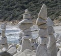 Stones artworks in precarious balance