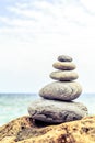 Stones balance inspiration wellness concept Royalty Free Stock Photo