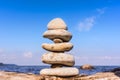 Stones balanced of each other Royalty Free Stock Photo
