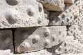 Stones briks texture background closeup. Royalty Free Stock Photo
