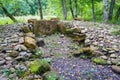 The stones of the broken ancient dolmen Royalty Free Stock Photo