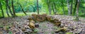 The stones of the broken ancient dolmen Royalty Free Stock Photo