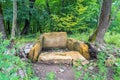 The stones of the broken ancient dolmen Royalty Free Stock Photo