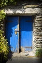 New Zealand Arrowtown cityscape wood blue door