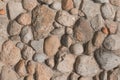 Stones cobblestones in cement wall solid texture background rough rock