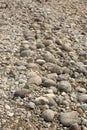 Stones on gravel beach, Jackson Lake, Teton National Park, Wyomi Royalty Free Stock Photo