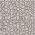 Stones handdrawn seamless brown pattern. Vector illustration. Royalty Free Stock Photo