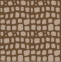 Stones handdrawn seamless brown pattern. Vector illustration. Royalty Free Stock Photo