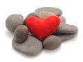 Stones and heart Royalty Free Stock Photo