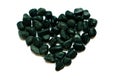 Stones heart on white background Royalty Free Stock Photo
