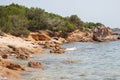 stones on Liscia Ruja beach on Sardinia Royalty Free Stock Photo