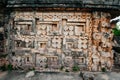 Stones of Mayan pyramid. Pyramid in ancient Maya city Uxmal, mexico Royalty Free Stock Photo