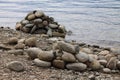Stones near water
