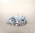 Stones pebbles on sea coast beach nature wallpaper background